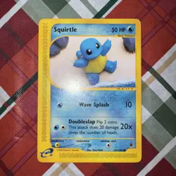 Pokemon Squirtle TCG Expedition Base Set Card 131/165 Regular Common - Image 1
