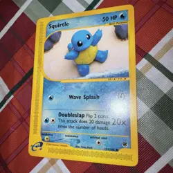 Pokemon Squirtle TCG Expedition Base Set Card 131/165 Regular Common - Image 3