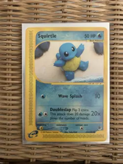 Pokemon Squirtle TCG Expedition Base Set Card 131/165 Regular Common - Image 1