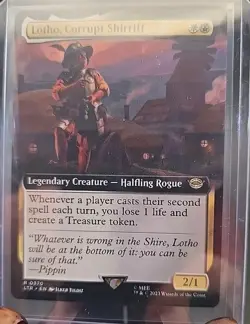 Lotho, Corrupt Shirriff (ExtendedArt) Universes Beyond: Lord of the Rings MTG NM - Image 3