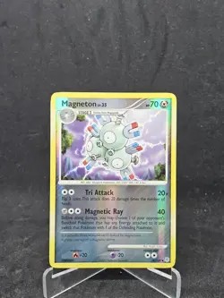 Pokemon Card Magneton (54/130) Diamond and Pearl Uncommon Reverse Holo - Image 1