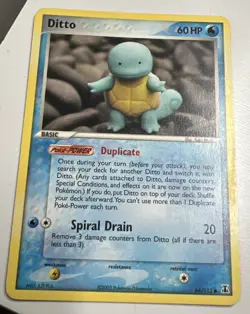 🔥 Ditto (as Squirtle) 64/113 EX Delta Species 2005 | LP Pokemon Card - Pokemon - Image 1