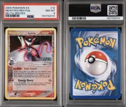 PSA 8 *NEW CERT* Pokemon Mewtwo EX Delta Species Reverse Holo Rare 12/113 - Image 3