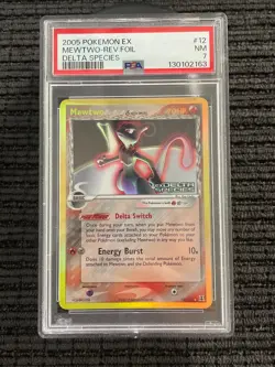 MEWTWO PSA 7 2005 POKEMON EX DELTA SPECIES #12/113 REVERSE HOLO 9725 - Image 1