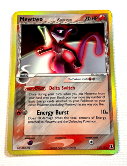 Mewtwo Pokemon Delta Species Holo Rare 12/113 Excellent Condition - Image 1
