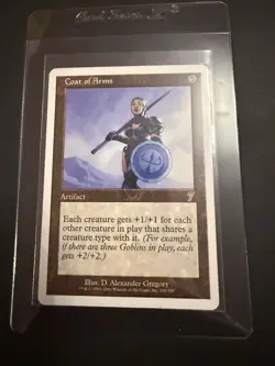 Coat of Arms - 7th Edition (Set#: 290/350) -Rare - Artifact - MTG - LP - Image 1