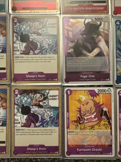 ONE PIECE PRE-ERRATA 100CARD LOT OP01 ROMANCE DAWN NAMI ZORO SANJI CHOPPER USOPP - Image 3
