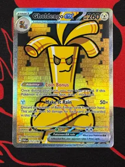 Pokemon TCG: Paradox Rift (252/182) Gholdengo EX SIR (NM) - Image 1