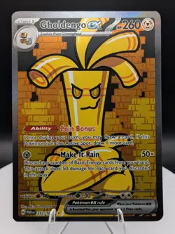 Pokemon TCG: Paradox Rift (252/182) Gholdengo EX SIR (NM) - Image 1