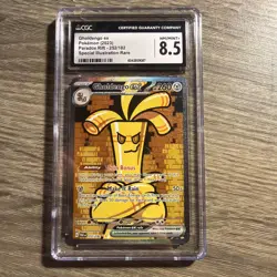 Pokemon TCG SV Paradox Rift PAR EN Gholdengo ex #252/182 CGC NM/MINT+ 8.5 - Image 1