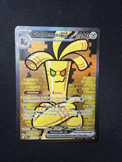 Pokemon TCG Gholdengo Ex 252/182 Paradox Rift SIR NM - Image 1