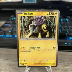 Pokemon Raikou - (Cosmos Holo) 048/132 Me01: Mega Evolution Holo - Image 1