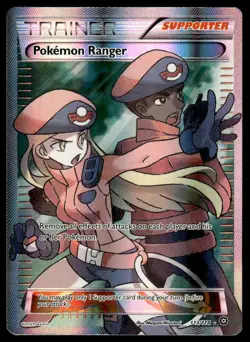Pokemon TCG XY - Steam Siege #113/114 Pokemon Ranger (Full Art) Holo LP - Image 1