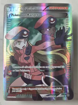 FULL ART Pokemon Ranger ULTRA RARE 113/114 XY Steam Siege Trainer Supporter - LP - Image 1