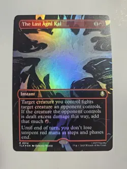 MTG Avatar: Avatar The Last Airbender, The Last Agni Kai Borderless Foil Nm - Image 1