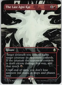 MTG The Last Agni Kai (Borderless) Foil NM Avatar: The Last Airbender Magic 314 - Image 1