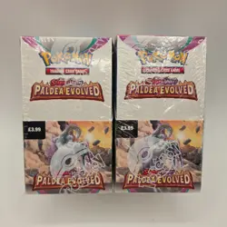 2- Sealed Pokemon TCG Paldea Evolved Half Booster Box 18 pack SV02 DK0165 - Image 1