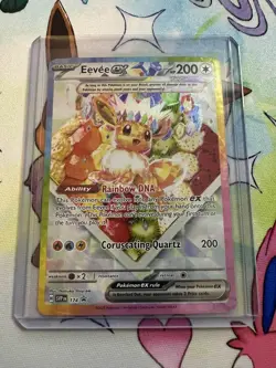 Pokemon TCG Prismatic Evolutions Eevee EX 174 Black Star Promo Card #174 - Image 1