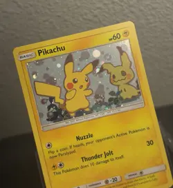Pokemon TCG Pikachu SM162 *SWIRL* Sun And Moon Black Star Promo Holo Card NM - Image 2