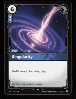 Riftbound Singularity card 105/298 Uncommon League of Legends - Image 1