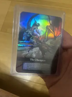 Sorcery Contested Realm - Beta - THE CHAMPION - Foil Promo Store Kit Wow Rare - Image 2