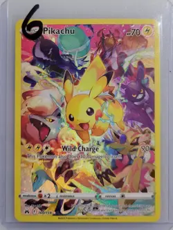 Pikachu (Secret) 160/159 Pokemon Crown Zenith Holo NM (6 of 7) - Image 3