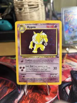Pokemon Hypno 8/62 Fossil Holo Rare Stage 1 90HP English Dark Mind - Image 1