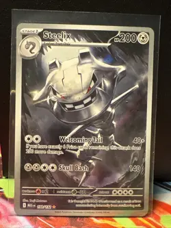 Pokemon Illustration Rare Steelix 150/132 Me01: Mega Evolution Holo (NM) - Image 1