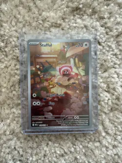 Pokemon TCG Stufful 154/132 Illustration Rare Me01: Mega Evolution Holo - NM - Image 4