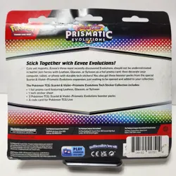 Pokemon TCG Scarlet Violet Prismatic Evolutions Glaceon Tech Sticker Collection - Image 3