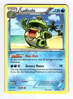 Ludicolo Plasma Storm #31 (2013) Rare NM Pokemon - Image 1