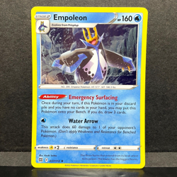 2022 POKEMON BRILLIANT STARS EMPOLEON 037/172 HOLO (RARE) - Image 1