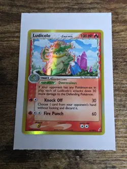 Pokemon TCG Ludicolo Delta Species Holo Rare Crystal Guardians 6/100 LP - Image 1