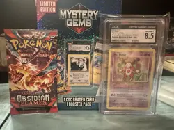 Mystery Gem Pokemon 1 CGC Graded Card And 1 Random Booster Pack - Image 4