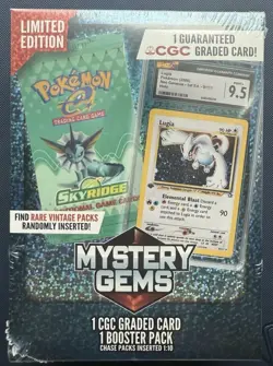 Rare Mystery Gem Pokemon Card 1 CGC Graded Card And 1 Random Booster Pack - Image 1