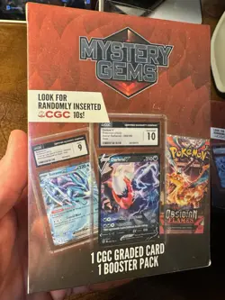 (3) LOT Walmart Mystery Gems Pokemon CGC Box (3 Graded Card & 3 Random Pack) New - Image 2