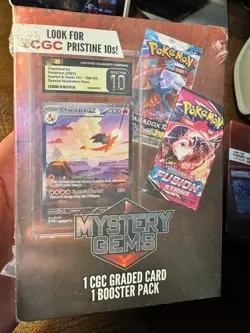 (3) LOT Walmart Mystery Gems Pokemon CGC Box (3 Graded Card & 3 Random Pack) New - Image 3
