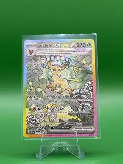 Pokemon TCG Leafeon EX SIR 144/131 Prismatic Evolutions Card READ DESCRIPTION - Image 1