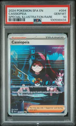 2024 POKEMON SFA EN-SHROUDED FABLE SPECIAL ILLUSTRATION RARE CASSIOPEIA PSA 10 - Image 1