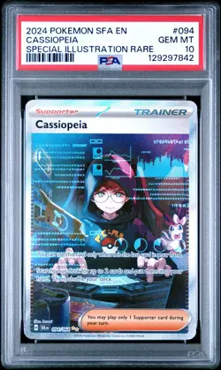 2024 POKEMON SFA EN SHROUDED FABLE SPECIAL ILLUSTRATION RARE CASSIOPEIA PSA 10 - Image 1