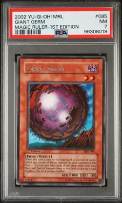 2002 YU-GI-OH! MRL-MAGIC RULER 085 GIANT GERM 1ST EDITION PSA 7 4740 - Image 1