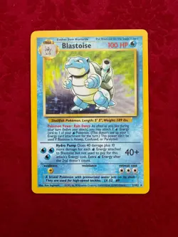Pokemon TCG Blastoise Holo 2/102, Base Set (NM/LP) - Image 1