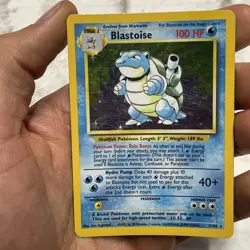Pokemon Base Set Unlimited Blastoise 2/102 Holo Rare LP Vintage WOTC Pokemon TCG - Image 1