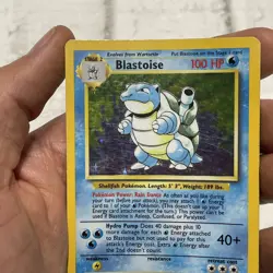 Pokemon Base Set Unlimited Blastoise 2/102 Holo Rare LP Vintage WOTC Pokemon TCG - Image 3