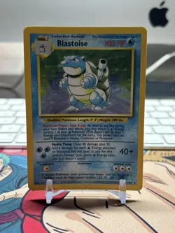 Blastoise 2/102 Holo Rare Base Set Pokemon TCG (LP) - Image 1