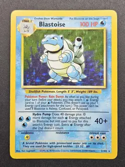 Blastoise Holo Rare 2/102 Base Set Unlimited 1999 Vintage Pokemon TCG WOTC LP - Image 1