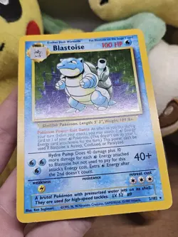 Blastoise Holo Rare 2/102 Base Set Unlimited 1999 Vintage Pokemon TCG WOTC LP - Image 3