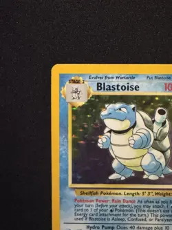 Pokemon TCG Blastoise 2/102 Holo Card Base Set LP/NM - Image 2
