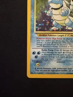 Pokemon TCG Blastoise 2/102 Holo Card Base Set LP/NM - Image 5