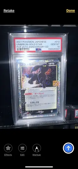 PSA 10 Umbreon Gold Star 2021 Japanese Pokemon Card 25th Anniversary 012/025 - Image 2
